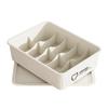 Caja de almacenamiento de ropa interior, calcetines para el hogar, artefacto de acabado de ropa interior, caja de cajón dividido tres en uno para ropa interior y pantalones.