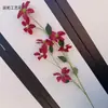 Nuevas Flores Artificiales de Clemátide de 7 Cabezas en Stock, Arte Floral para el Hogar, Decoración de Camino de Boda, Adornos de Flores Artificiales para el Hogar