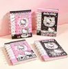 Cuaderno con espiral y colgante de gato hueco, Cuaderno pequeño lindo de gatito maullando, Espiral doble 180 grados Se puede abrir completamente bloc de notas