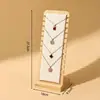 Soporte de exhibición de collar desmontable de bambú y madera transfronterizo, colgador de joyería para cadena de clavícula, exhibidor de collares, estante de utilería para fotografía y transmisión en vivo
