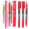 Marcador Baoke MP220 de Doble Punta Base Aceite Pluma Gouxie Pluma de Trazo Artístico Secado Rápido Impermeable Pequeño Marcador de Doble Punta
