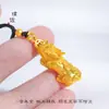 O mesmo estilo de loja de ouro não vai desaparecer por muito tempo. Colar da sorte corajosa de ouro de areia do Vietnã corrente de suéter de moeda transportadora pingente corda preta masculino