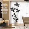 Planta Artificial Verde Black Diamond con un Toque de Lujo para Decoración de Sala de Estar, Planta de Interior Grande en Maceta, Árbol Falso, Planta Biomimética