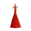 8cm Fleco de Borla de Tres Hojas Accesorios para Joyería DIY Colgante Estilo Antiguo Ropa Bolsita Tejida Borla Pequeña Venta al por Mayor