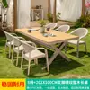 Mojia (MO JIA) Mesas e Cadeiras de Exterior Mojia Pátio Jardim Terraço Externo Varanda Simples Criativo Lazer