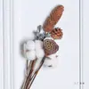 Algodão de Xinjiang Flores Secas Luxo Eterno Buquê Real Pinhões Naturais Secos ao Ar Kit de Material DIY Ornamentos Decorativos Estilo Ins