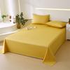 Nueva sábana de algodón de una sola pieza, moderna y sencilla, individual, doble, para dormitorio, de sarga de color liso, de algodón puro, producto individual, venta al por mayor