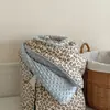 Manta de gasa de doble capa 100% algodón cálida para otoño e invierno, manta bean bean integrada lavable, manta calefactora, manta para las cuatro estaciones, manta de otoño y primavera, manta gruesa de invierno