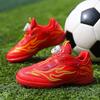 Zapatos de Fútbol para Niños con Hebilla Giratoria Nueva para Competición para Estudiantes de Primaria para Césped con Tacos Triturados Zapatos de Entrenamiento Planos con Tacos Triturados para Niñas
