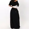 Pantalones Anchos Morados con Cordón Estilo Retro Americano Perezoso para Mujer, Pantalones Casuales Sueltos con Caída Fluida, Pantalones Deportivos Versátiles Ligeros como el Aire