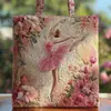 2026 Site Independente Transfronteiriço Amazon Nova Bolsa Tote Acolchoada com Estampa Digital Casual para o Dia a Dia Bolsa de Algodão