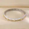 Transmissão ao Vivo Popular Pulseira Italiana de Prata Esterlina Escovada Feminina Retrô Versátil Exquisita Estilo Palaciano Pulseira com Fivela de Diamante