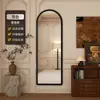 Espejo de cuerpo entero estilo vintage para uso doméstico, espejo de alta gama de lujo ligero, espejo de pie para pared, espejo de tocador retro para el dormitorio de las niñas, popular en línea