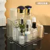 Caja de Labiales y Brillos de Labios Estante Vertical Transparente de Almacenamiento para Cosméticos de Escritorio Caja de Almacenamiento con Compartimentos Verticales Estante Organizador de Gran Capacidad