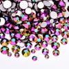 Strass de Tamanhos Mistos Ss3-Ss16 com Verso Plano para Capas de Celular, Strass de Vidro Cristal DIY para Arte de Unhas Criativa, Acessórios Decorativos Mistos