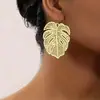 Brincos Temu Europeus e Americanos Transfronteiriços Exagerados Novos Folha Oca de Ação de Graças Brincos Personalizados Tendência Brincos Elegantes