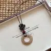 Estilo Chino Old Money~ Collar Colgante de Perlas Retro Estilo Vacacional para Mujer, Accesorio Bohemio de Cadena Larga de Alta Gama