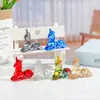 Adornos de Animales Unicornio con Cuernos de Colores Transfronterizos Decoraciones de Oficina Ciervo de Cristal Regalos para el Día de Navidad de los Niños