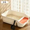 Bandeja de arena para gatos extra grande totalmente cerrada, desodorizante y anti salpicaduras, adecuada para gatitos, suministros para mascotas semi-cerrados