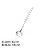 Colherinha redonda dourada de aço inoxidável estilo Xingba transfronteiriço com cabo longo para mexer, colher para sobremesa, colher para café, colher criativa para sorvete