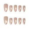 Cuentas de Cristal Rosa Claro Ojo de Gato Textura de Alta Gama Elegante Estilo Femenino Estilo Hermana Mayor Blanqueamiento Manicura Corta 30-t Manicura Portátil