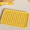 Tapete higiênico para gatos, tapete anti-respingo para caixa de areia, anti-rastreamento, placa de controle de areia extra grande, tapete de silicone para gatos, suprimentos para animais de estimação