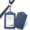 Porta Credencial de Piel Genuina, Credencial de Trabajo, Porta Credencial de Empleado Personalizado, Credencial de Trabajo, Lanyard para Credencial de Trabajo Personalizado, Credencial, Porta Marca de Fábrica