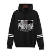 Sudadera Japonesa de Venta Caliente con Estampado de Animación de Chainsaw Man Rodeado de Personas, Comercio Exterior Transfronterizo, Casual para Hombre y Mujer con Capucha y Barras Paralelas
