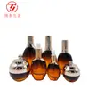 Botella plana de vidrio de alta calidad para cosméticos, set de botellas de vidrio de 20g-150ml, material de embalaje, botella de vidrio