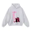 Sudadera de Calle Lavada Retro Americana de Marca de Moda Algodón Grueso Holgada Anime Manga Larga para Hombres y Mujeres Transfronteriza