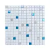 Mosaico de Vidro Colorido Escandinavo Fantasma Azulejo Wharton Gradiente Linha Dourada Piscina Banheiro Azulejo de Parede Cozinha Cerâmica Água