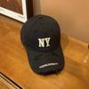 Gorra de Béisbol Retro de Ala Americana con Agujero para Letra, Estilo Coreano Combinable Casual, Muestra el Rostro, Pequeña, Suave, de Copa Curvada