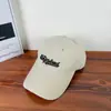 Primavera Novos Chapéus Femininos Estilo Coreano Carta Bordada Soft Top Outdoor Sunshade Cap Casual Moda Boné de Beisebol para Homens