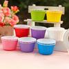 Blanco puro 4435 taza mediana enrollada taza para rizar taza de papel para cupcake taza de papel recubierta resistente a altas temperaturas utensilios para hornear