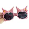 Gafas de Sol para Niñas Pequeñas Princesas, Gafas de Sol para Niños, Accesorios para Fotos Temáticos de Kuromi, Gafas de Dibujos Animados con Protección Solar, Lindas