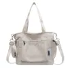 Bolsa Tote Casual Simples de Mão para Mulheres Nova Versátil Bolsa de Ombro para Viagem Grande Capacidade Bolsa Transversal para o Dia a Dia Tendência