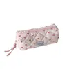 Estilo Coreano Infantil Bolsa de Lápices de Caricatura de Corazón Cereza Bolsa de Almacenamiento de Papelería Portátil para Estudiantes Bolsa de Almacenamiento de Cosméticos Linda