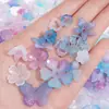 Acrílico fosco gelatina bicolor laço disco acessórios diy feito à mão caseiro material para colar pulseira de miçangas
