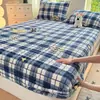 Lençol de cama de fleece espesso com forro de fleece para o inverno, peça única, capa de cama quente de inverno, fleece de leite, protetor de colchão de flanela