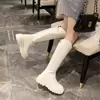 Botas largas de mujer estilo británico, botas de montar de pierna ancha para mujeres de talla grande, botas de caña alta que afinan la circunferencia del muslo, elegantes botas de mujer