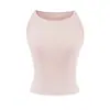 Camisola blanca de hombros descubiertos para mujer, top de verano sin mangas para usar sobre otra ropa o en capas, con copas incorporadas, camiseta sin mangas casual de alta gama con cuello barco