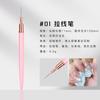 Conjunto de Canetas para Manicure Rosa Transfronteiriço 10 Peças Haste de Metal para Pintar Flor Puxar Linha Pintado Varredura Caneta de Manicure Fábrica