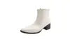 Botas Femininas de Inverno Francesas Bico Fino Elásticas Emagrecedoras Salto Bloco Chunky Retro Versátil para o Dia a Dia Fazem os Pés Parecerem Menores Zíper nas Costas Botas Femininas