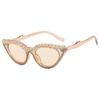 Gafas de Sol Kedun Transfronterizas Ins Populares Ojo de Gato con Pedrería 2023 Nuevo Estilo Europeo y Americano Tendencia de Moda