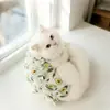 Ropa de Esterilización para Gatos, Ropa Quirúrgica para Gatas, Ropa Transpirable de Algodón Puro, Ropa para Destete, Ropa para Gatos Machos Anti-Lameduras Post-Cirugía