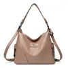 2026 Nueva Bolsa de Estilo Transfronterizo para Comercio Exterior Bolsa de Mujer Moda Europea y Americana Textura de Costura Cruzada Bolso de Hombro de Moda