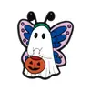 Nuevos imanes de refrigerador magnéticos de dibujos animados transfronterizos con diseños temáticos de Halloween para decoración del hogar festivo, pegatinas magnéticas lindas y relajantes