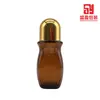Frasco Dispenser de Vidro com Rolha Marrom 30ml50ml, Frasco Amostra Portátil para Óleo Essencial Perfume, Frasco Dispenser Selado à Prova de Luz