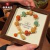 Pulsera de Jade Xinjiang Pulsera de Cuentas de Calabaza Colgante de Calabaza de Jade Pulsera para Mujer Jade Estilo Étnico Venta al por Mayor