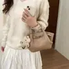 Bolsa Transversal Modelo Dumpling com Padrão de Lichia Vintage para Mulheres, Grande Capacidade Novo Modelo 2026, Bolsa Tote de Mão/Ombro de Alta Qualidade